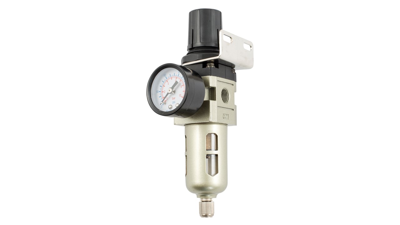 TJEP Filterregler, 1/4" 0–10 bar inkl. Manometer