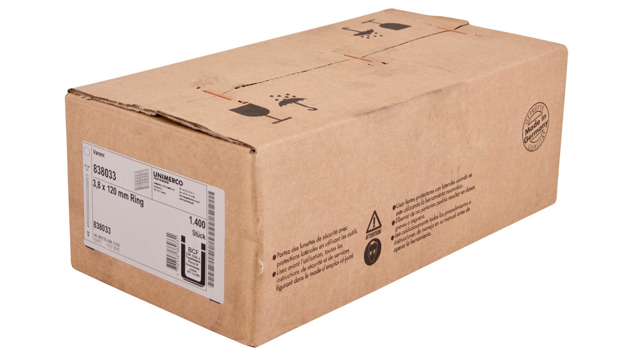 Rundkopfnagel 21° 3,8x120mm Blank 838033 TJEP