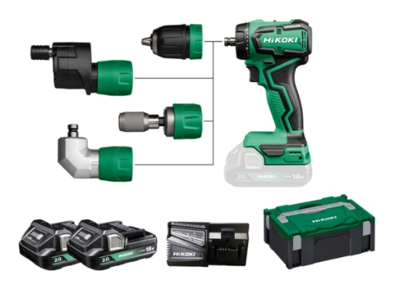 HIKOKI DS18DDQ Akkubohrschrauber inkl. Zubehör DS18DDQWRZ HiKOKI